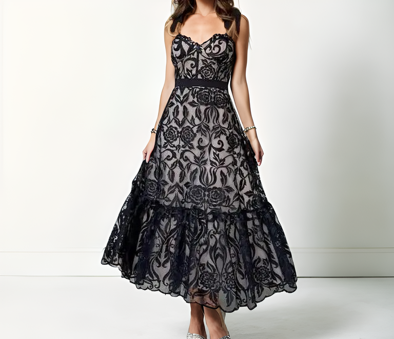 Velaria Embroidered Maxi