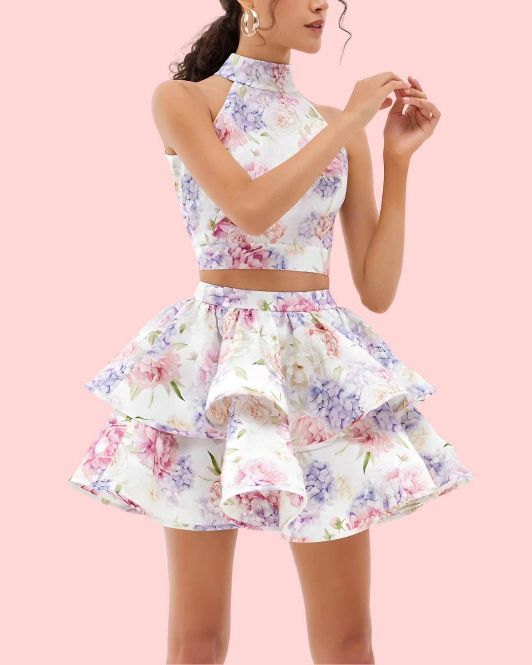 Rosé Halter Bloom