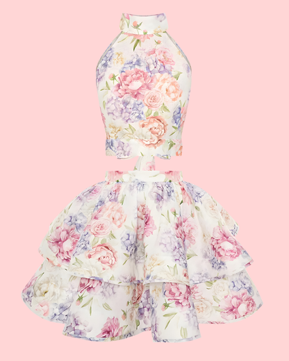 Rosé Halter Bloom