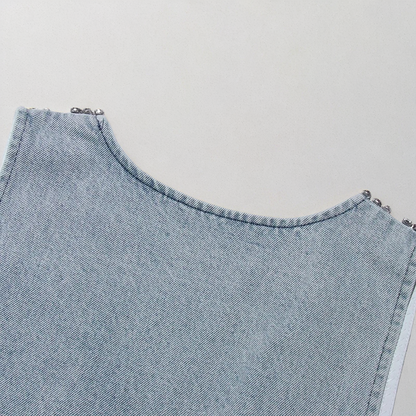 Fashion Personalized Sling Denim Dress Women